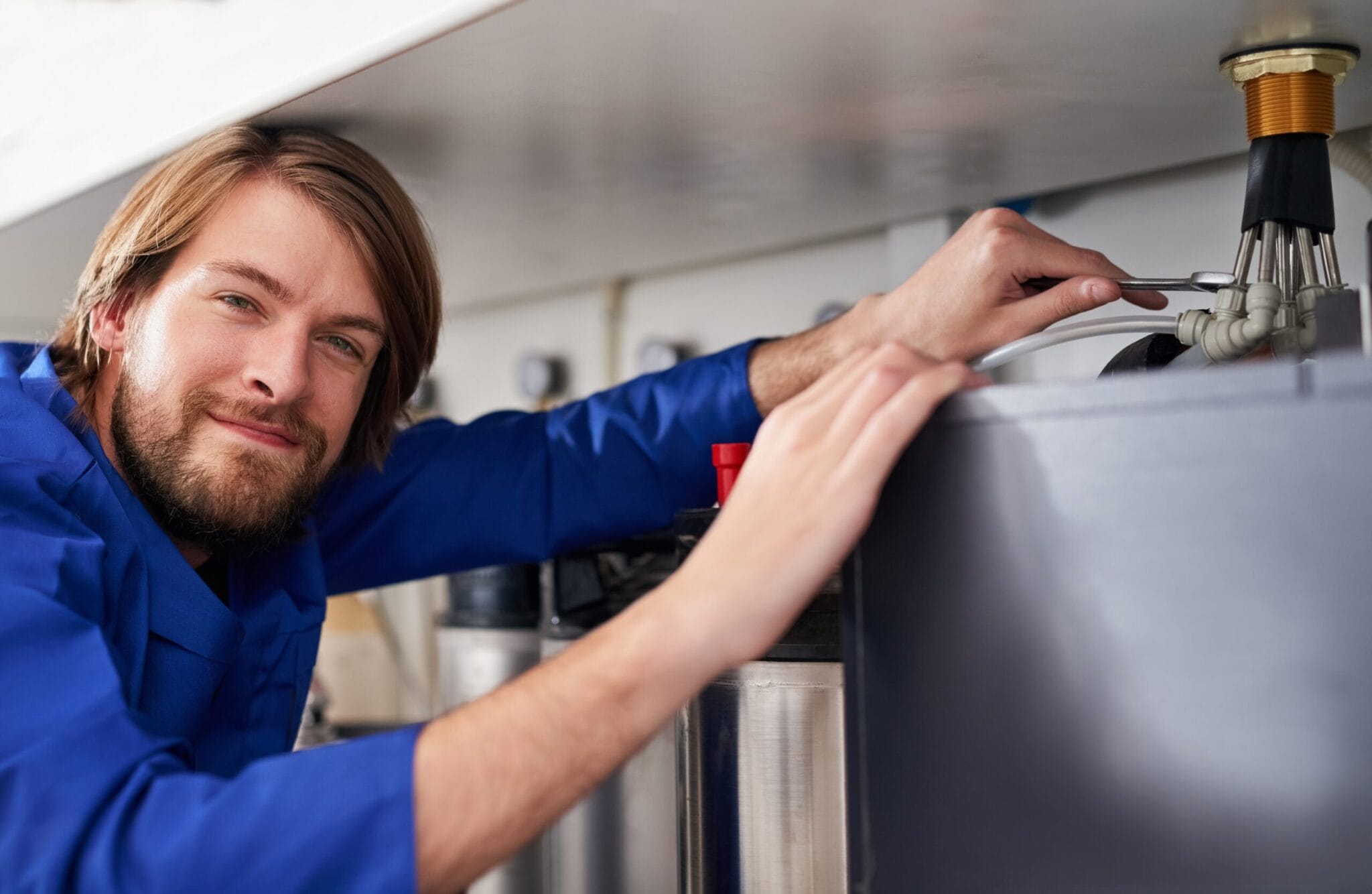Appliance water line repair by plumber in Greenfield, California