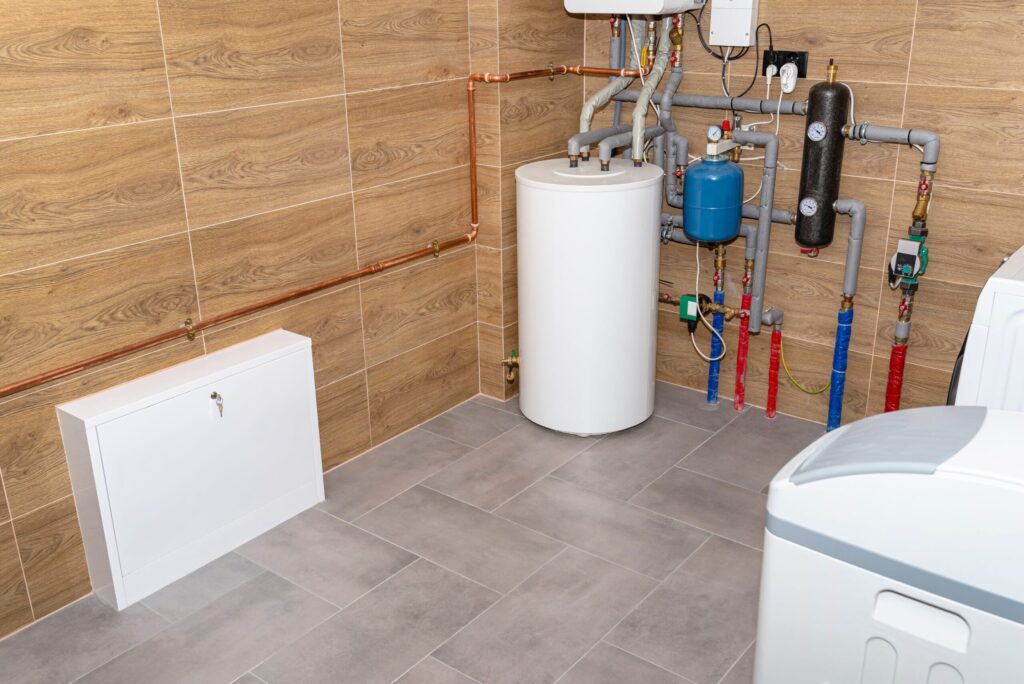 Residential water heater and plumbing system installed in Greenfield
